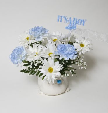 Baby Boy Flower Arrangement